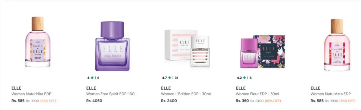 Myntra Elle Perfume 85 From Rs 360 – Best Price in India