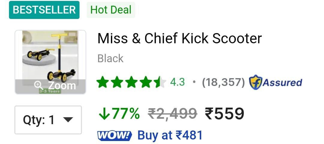 Loot Kids Kick Scooter 559 – Best Price in India