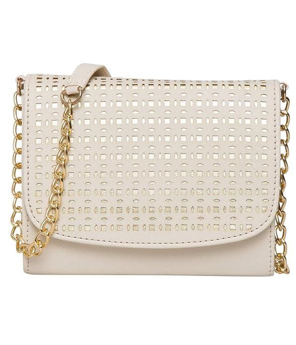 Adisa Women Girls Laser Cut Crossbody Sling Bag With Gold Chain – Best Pric