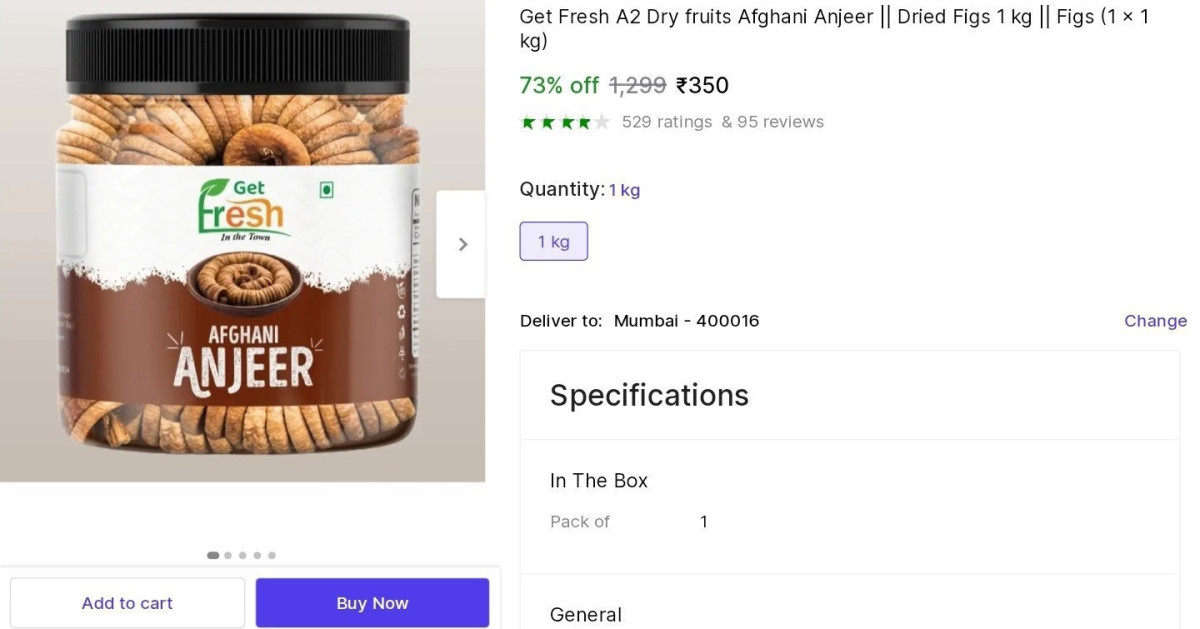 Afghani Anjeer 1kg At 350 – Best Price in India