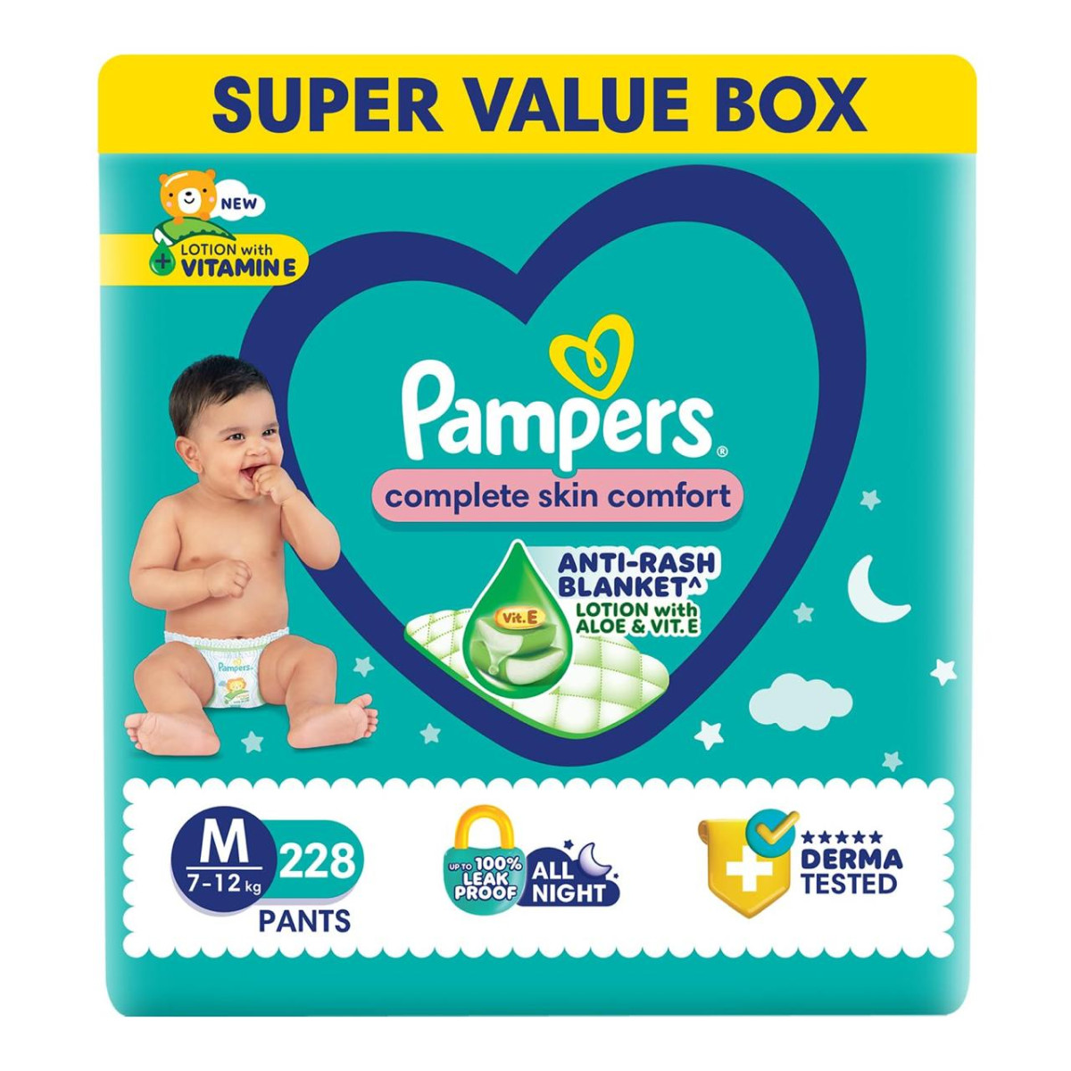Pampers Complete Skin Comfort Pants Pant Style Diaper Medium 228 Count 1 82