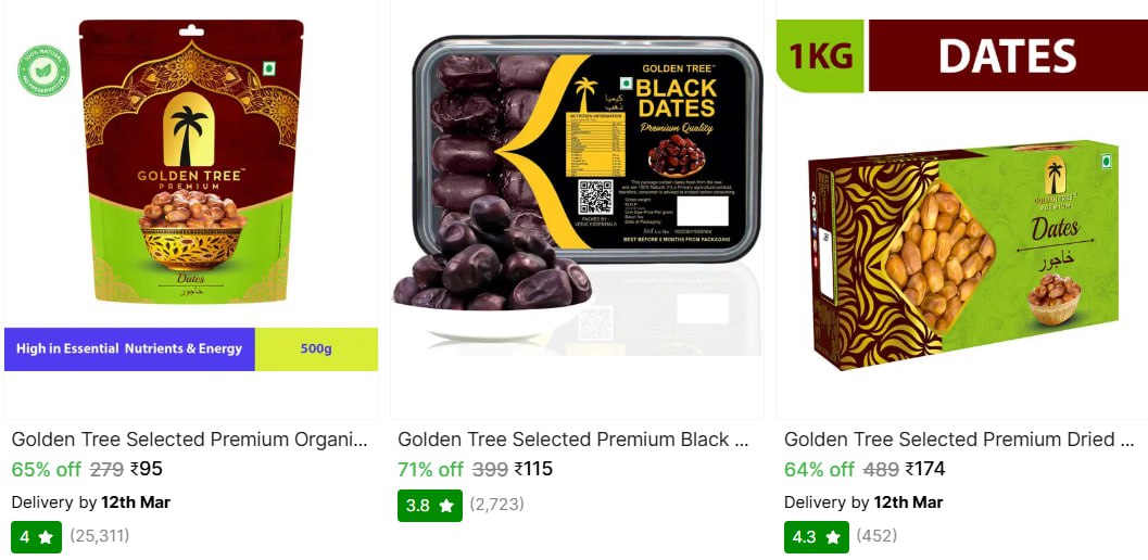Shopsy 70 On Arabian Dates – Best Price in India