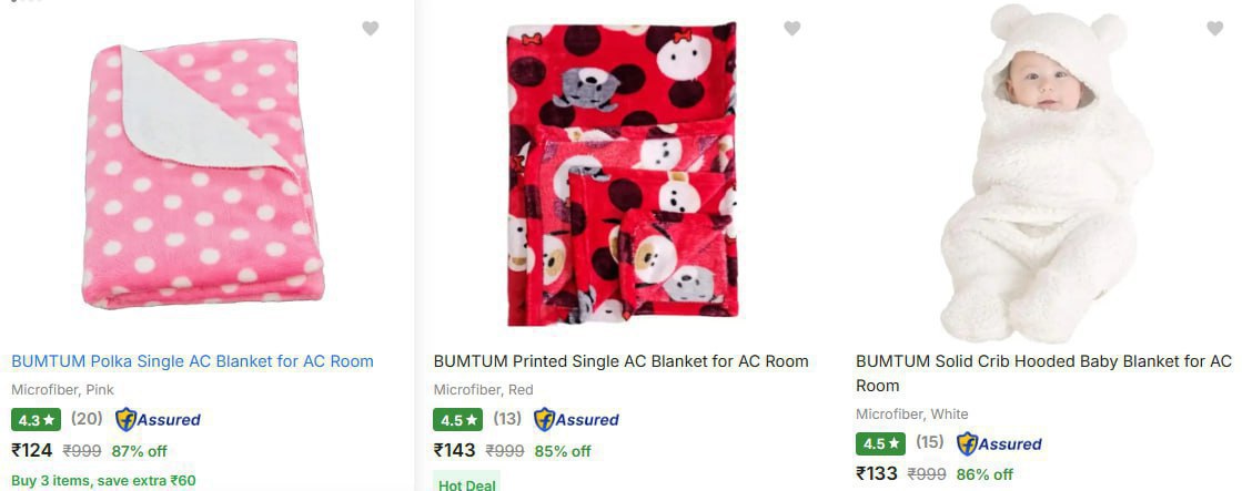 Flipkart Baby Blankets From Rs124buy – Best Price in India