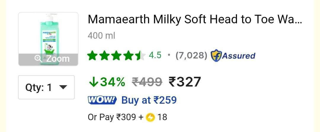 Loot Mamaearth Milky Soft Head To Toe Wash 327limmited Get Extra 10 On All 