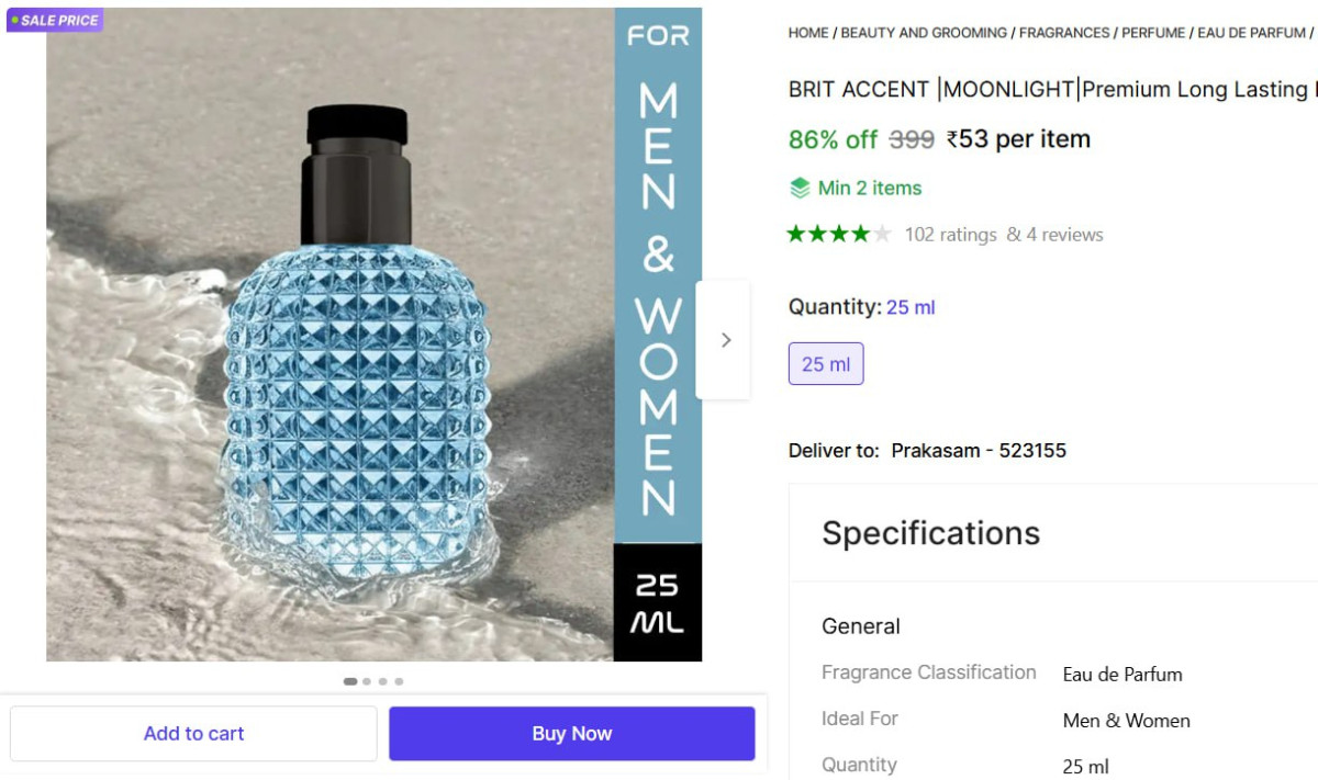 Brit Accent Premium Long Lasting Perfume 53 – Best Price in India