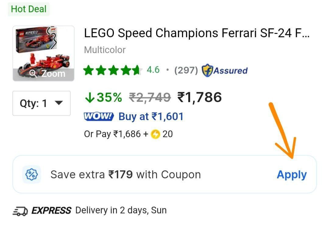 Grab Lego Ferrari Race Car Driver Set 1607apply Coupon From Cart – Best Pri