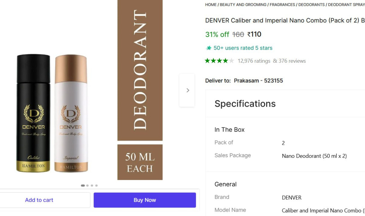 Grab - Denver Body Spray 110 More Deals Click Here Must Read – Best Price i