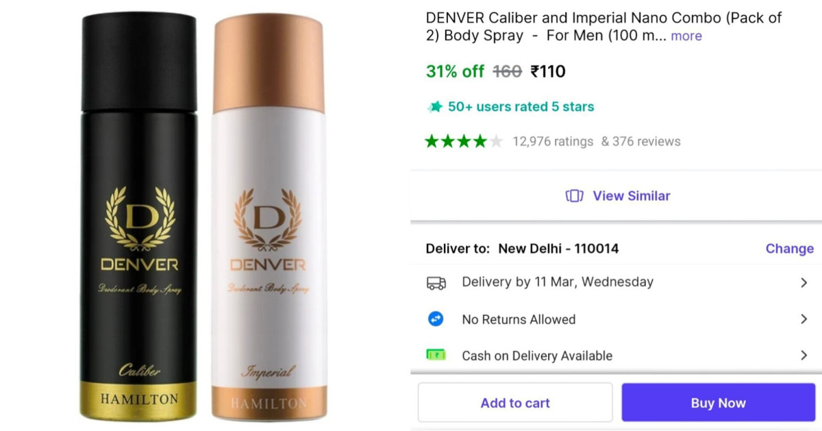 Denver Deo (pack Of 2) At 110 More Deals Click Here Must Read – Best Price 