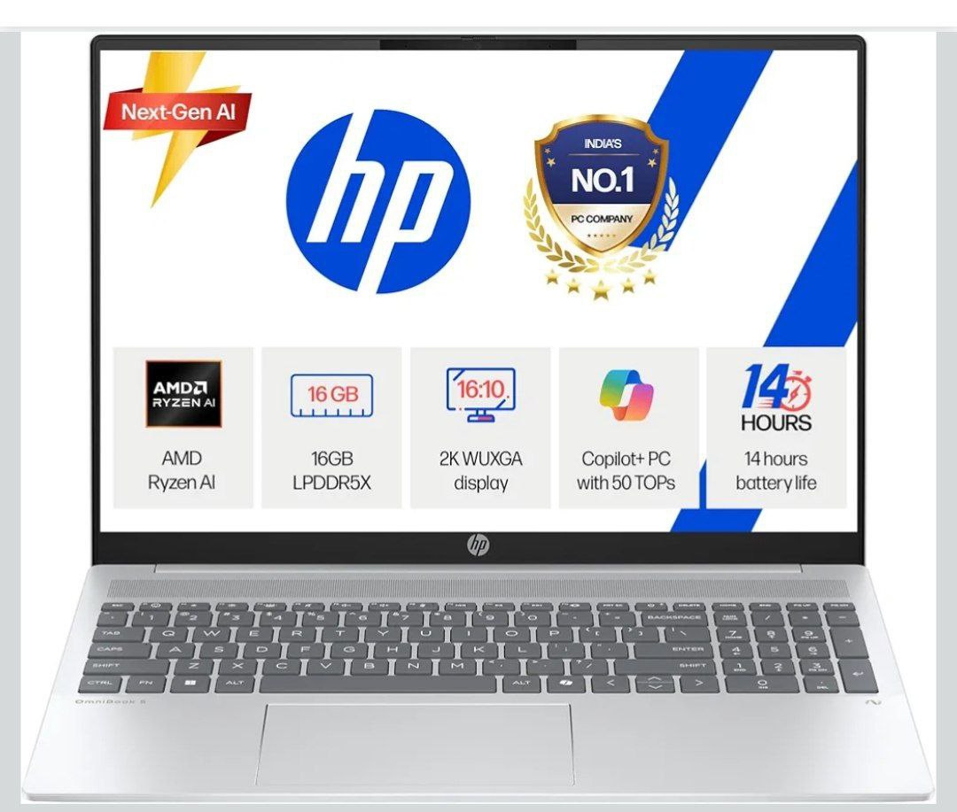 Hp Smartchoice Omnibook 5 (previously Pavilion) 50 Tops Amd Ryzen Ai 5 340 