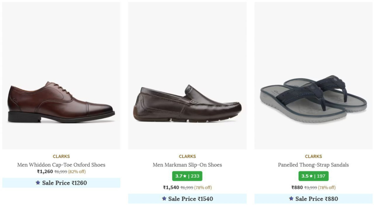 On Clarks Footwears Womens Mens – Best Price in India