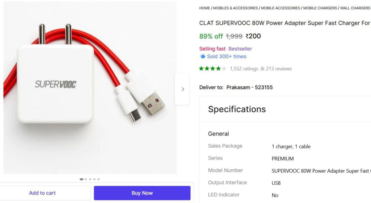 W Fast Mobile Charger Cable 200 – Best Price in India