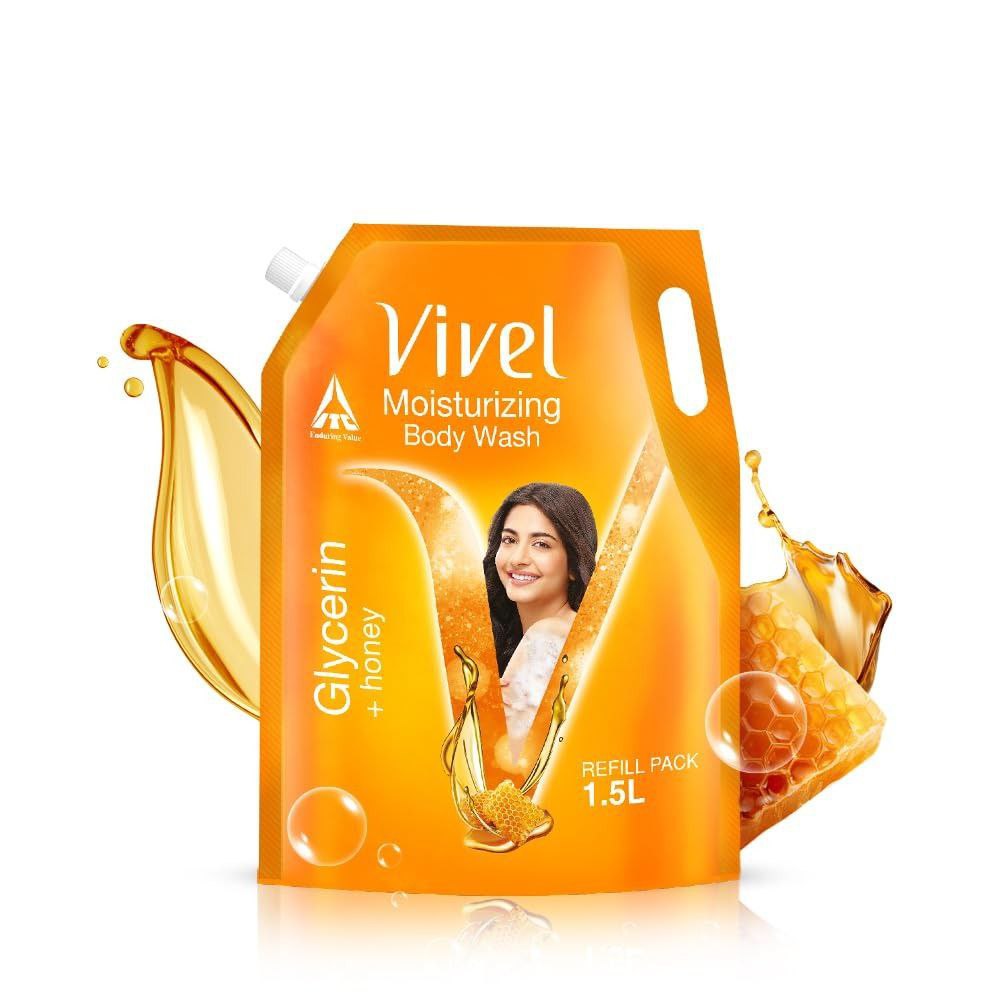 Vivel Moisturizing Body Wash Glycerin Honey Shower Gel 1500 Ml Supersaver X