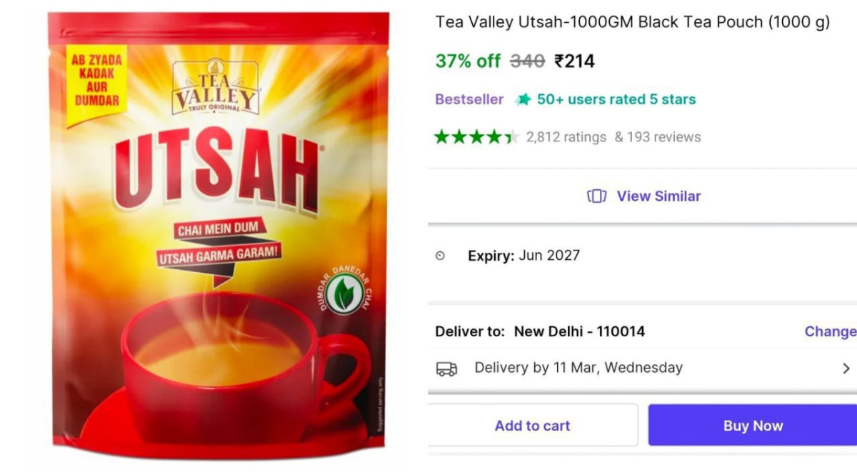 Utsah Tea - 1000g At 214 – Best Price in India