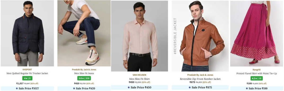 Ajio Loot 90 On Top Branded Clothing Men Women – Best Price in India