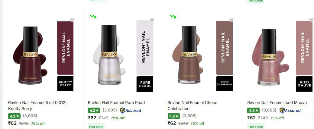 Flat 75 - Revlon Beauty Items – Best Price in India