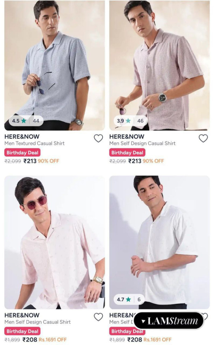 Myntra 90 On Here Now Cothing Men S Women S Boys Girls – Best Price in Indi