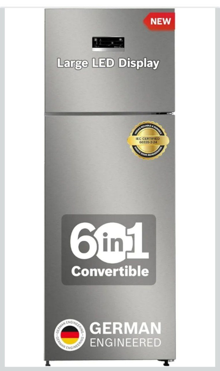 Bosch 243l 3 Star Inverter Frost Double Door Refrigerator (ctc27s031i 6-in-