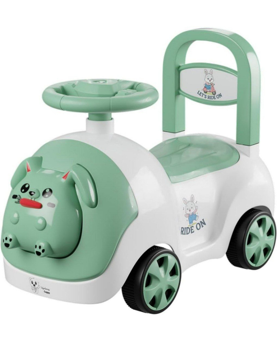 Lifelong Bunny Manual Push Ride-on Toy Car With Back Support For Boys Girls
