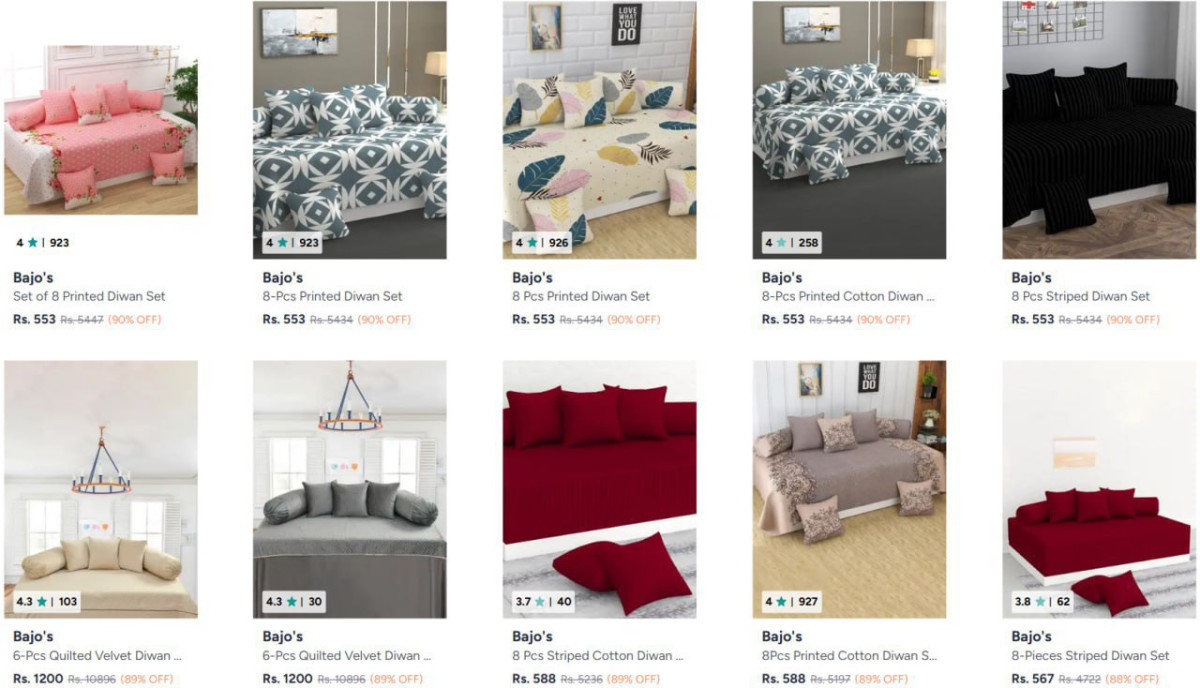 On Diwan Sets – Best Price in India