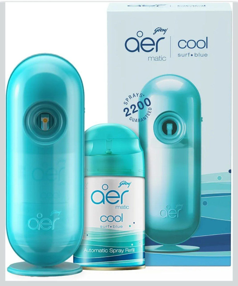 Godrej Aer Matic Kit - Automatic Air Freshener Spray With Flexi Control Coo
