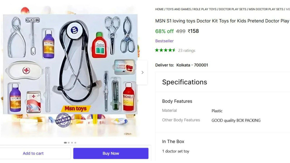 Doctor Play Set For Kids At 158 – Best Price in India