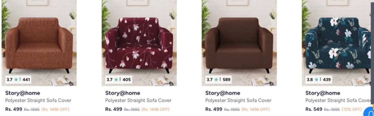 Premium Story Home Sofa Covers Starts 499 – Best Price in India
