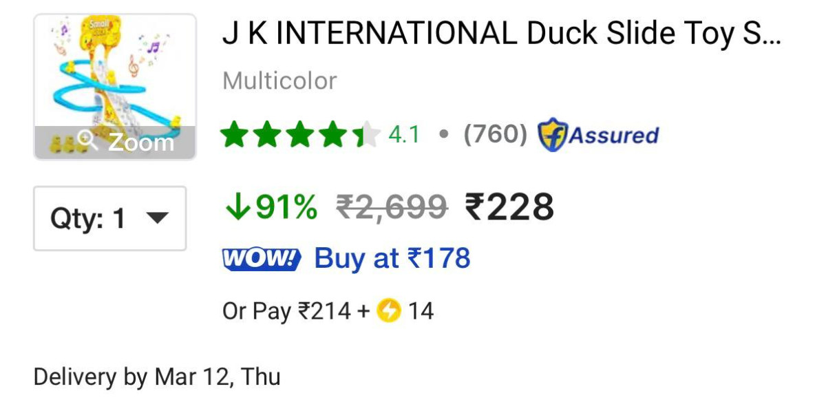 Loot Jk International Duck Slide Toy Set 228 – Best Price in India