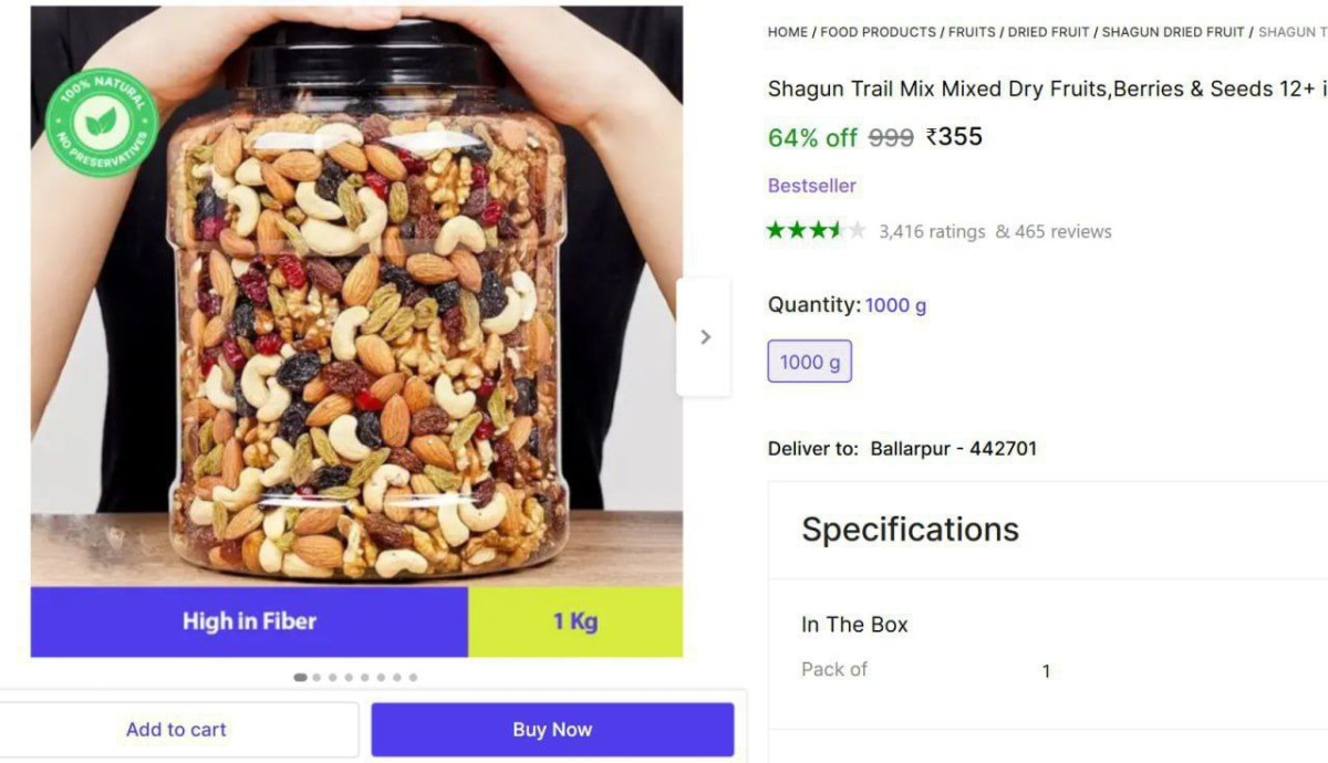 Kg Mix Dry Fruits 355 – Best Price in India