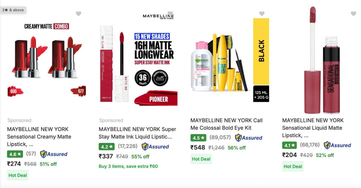 Maybelline New York Beauty And Grooming 67 Starting From Rs 167- – Best Pri