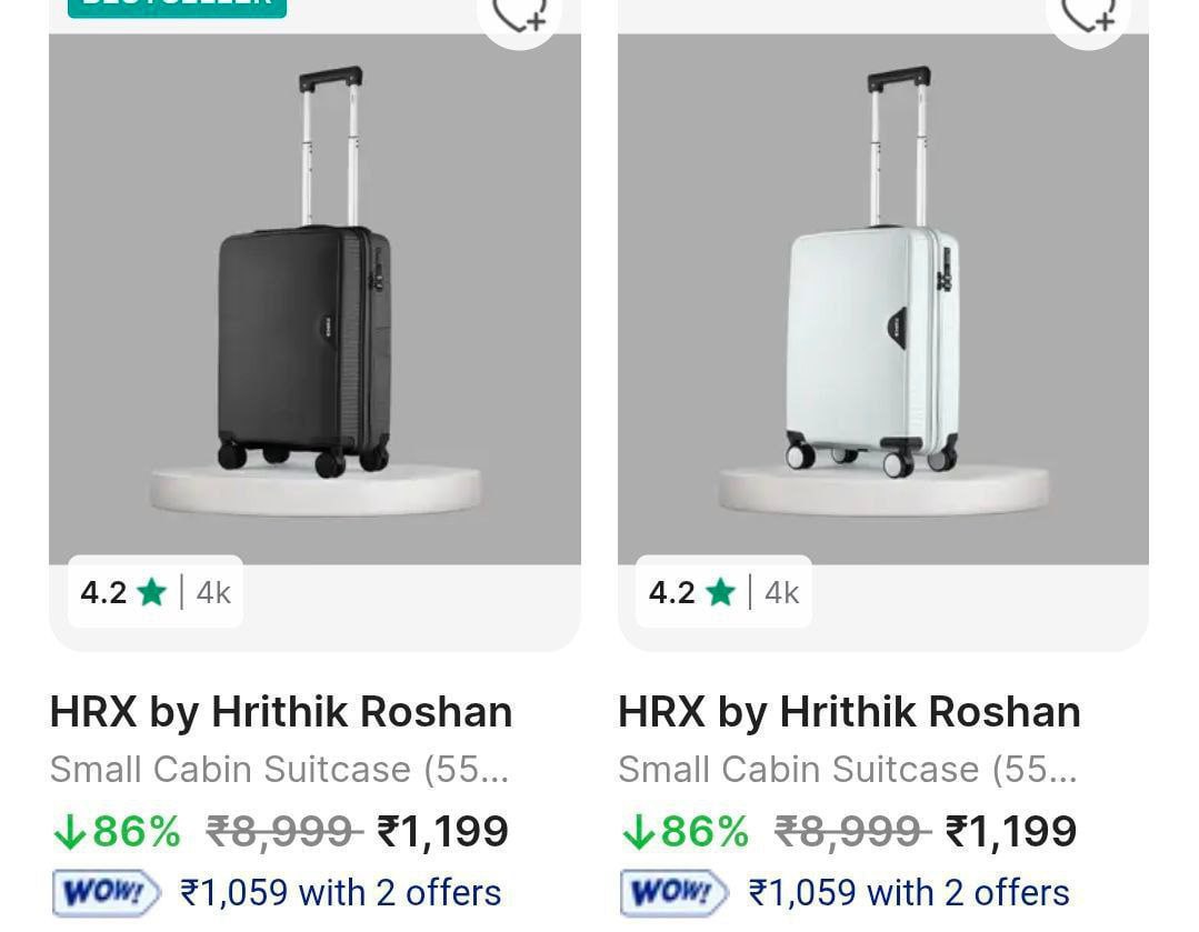 Flipkart 82 On Hrx Luggage Small Medium Large Pack Of 2 3 – Best Price in I