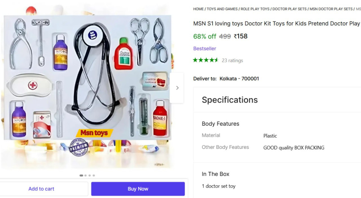 Doctor Play Set For Kids At 158 – Best Price in India