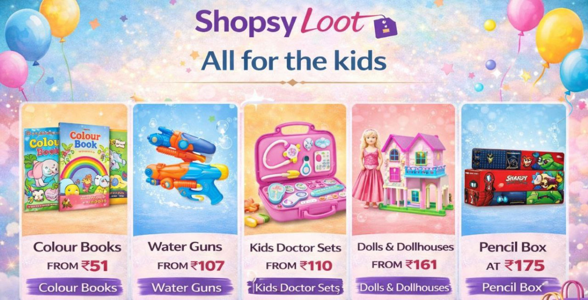 Shopsy Loot - Fun Toys Learning Essentials At Loot Prices Color Books From 