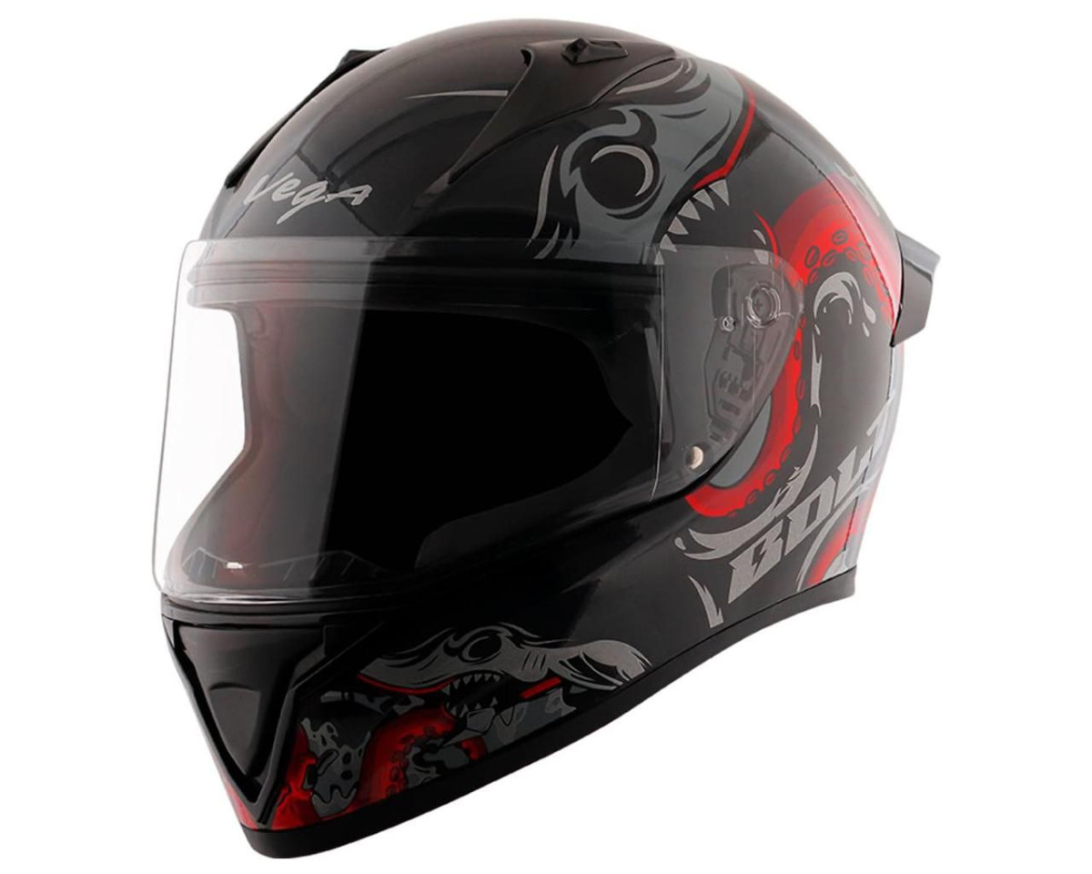 Vega Bolt Octopus Isi Certified Full Face Motorcycle Helmet – Best Price in