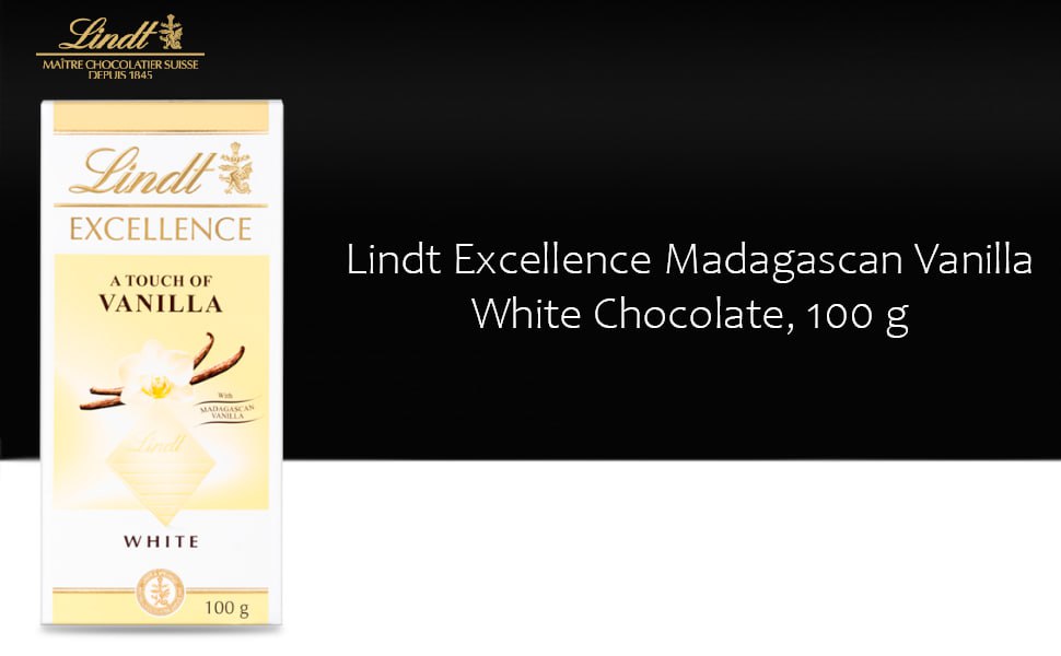 Lindt Excellence Madagascan Vanilla White Chocolate 100gm 249 – Best Price 